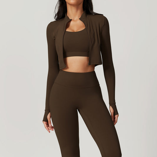 3 Pcs Shockproof High Waist Yoga Clothing Set
